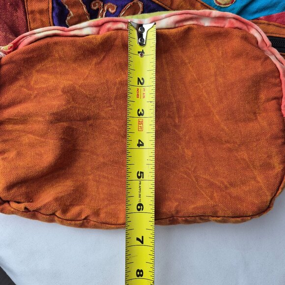 Rising International Patchwork Distressed Tye Die Multi Color Large Hobo Bag - Picture 15 of 16